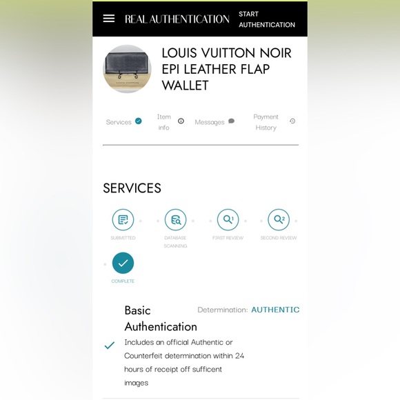 (MT10) Authenticated Louis Vuitton Noir Epi Leather Flap/Checkbook Wallet - Picture 12 of 12